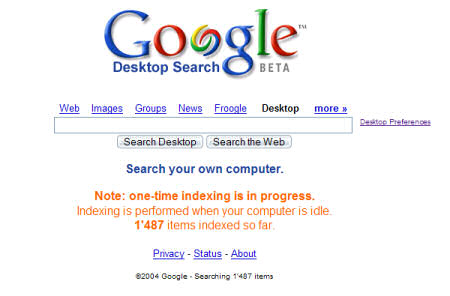 google desktop search